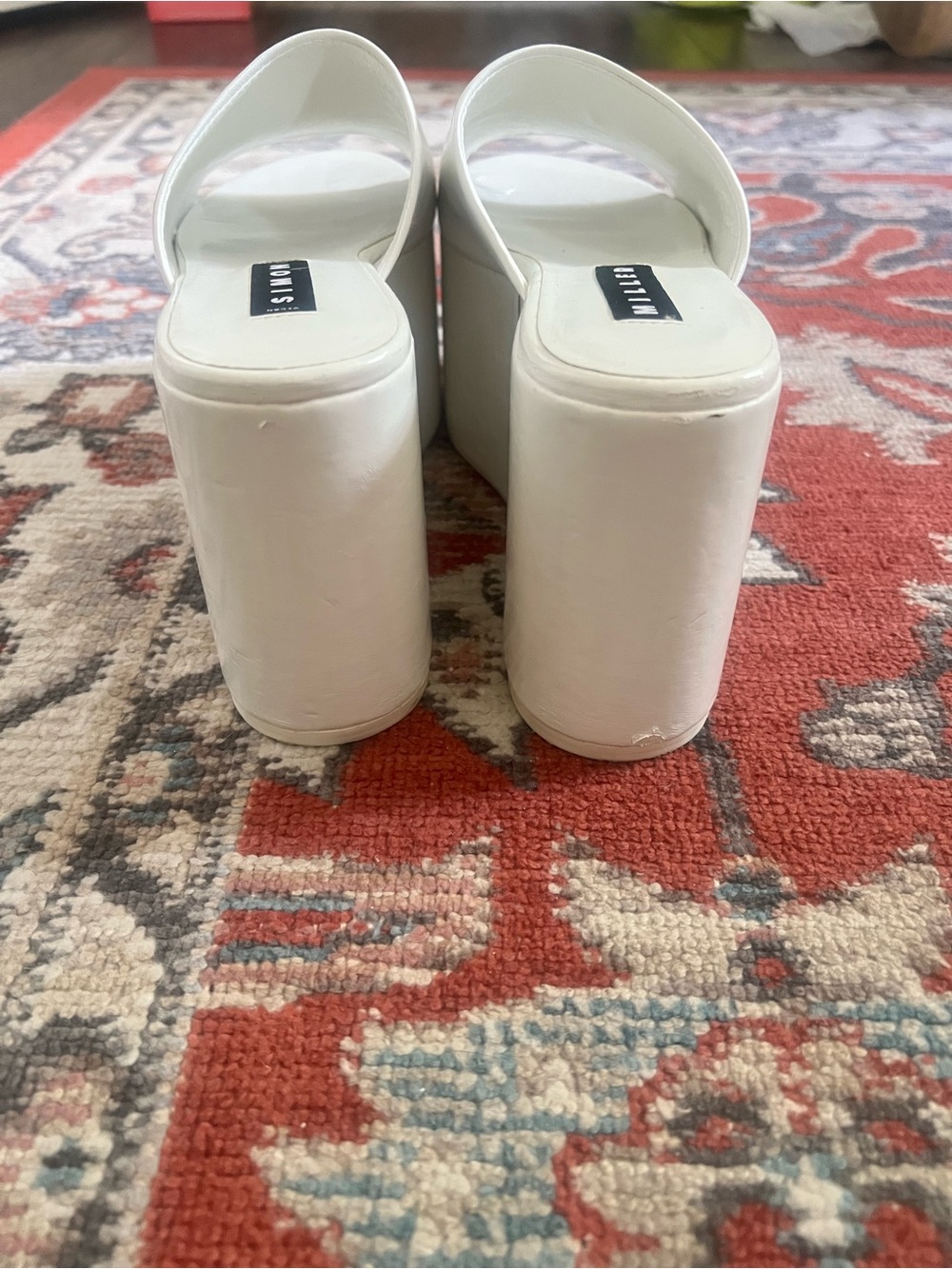 Simon Miller White Platform Slide Sandals - Picture 5 of 5